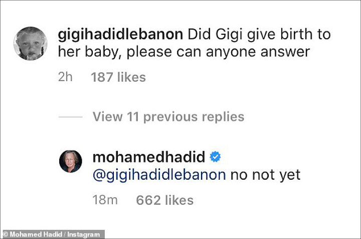 Klarifikasi ayah Gigi soal berita lahiran