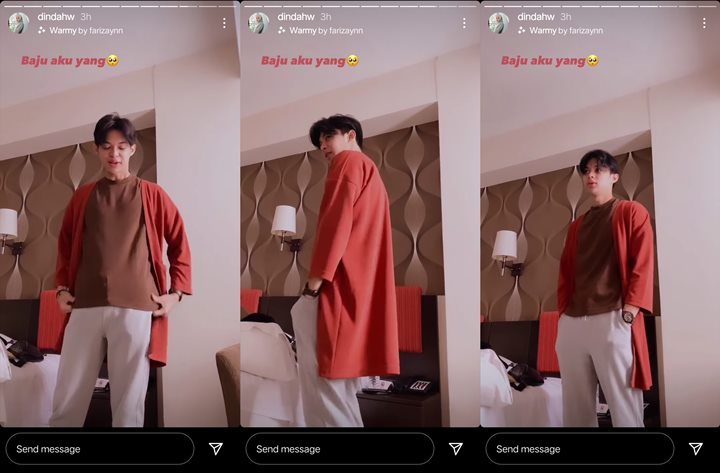 Begini Jadinya Kalau Rey Mbayang Pakai Baju Dinda Hauw, Tetap Kece?