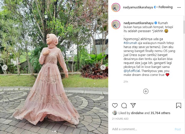 Nadya Istri Rizki DA Sentil Orang yang Tak Menganggapnya Ada, Kode Habis Kesabaran?