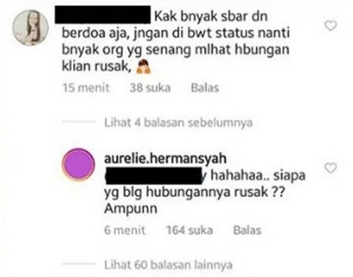 Aurel Tertawakan Fans