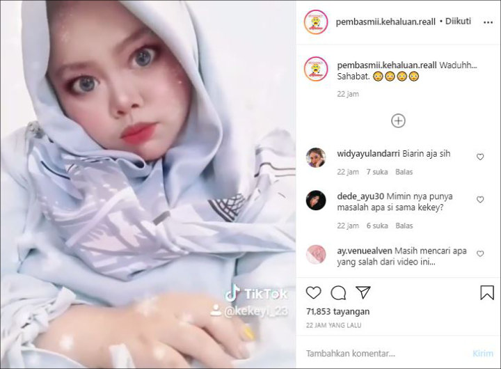 Rahmawati Kekeyi \'Ngomel-Ngomel\' di TikTok, Make-Up Cetar Bak Pengantin Bikin Pangling