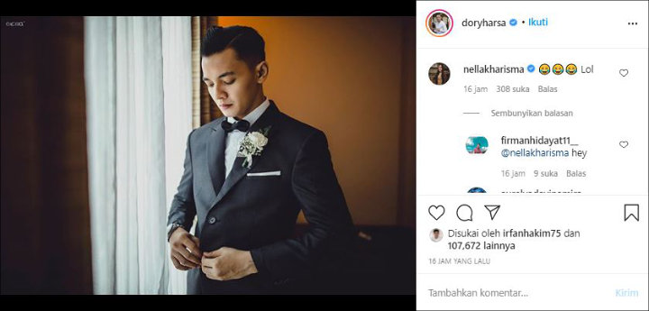 Dory Harsa Tulis Caption \'Nakal\', Reaksi Nella Kharisma Bikin Netizen GemasO