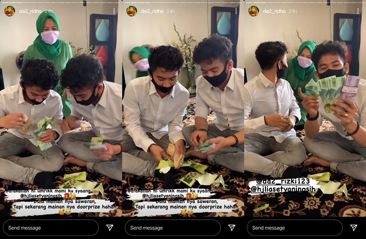 Mirip Bocah, Aksi Rizki-Ridho DA Kegirangan Diberi Uang Segepok Jadi Sorotan