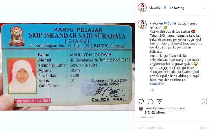 Pamer Kartu Pelajar SMP, Via Vallen Ceritakan Pengalaman \'Nggandol\' Truk