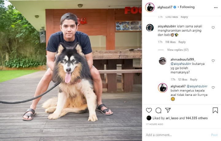 Al Ghazali Kena Nyinyir Gara-gara Foto Peluk Anjing, Beri Balasan Begini