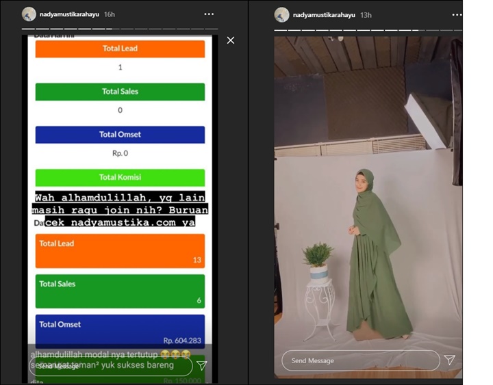 Postingan Istri Rizki DA
