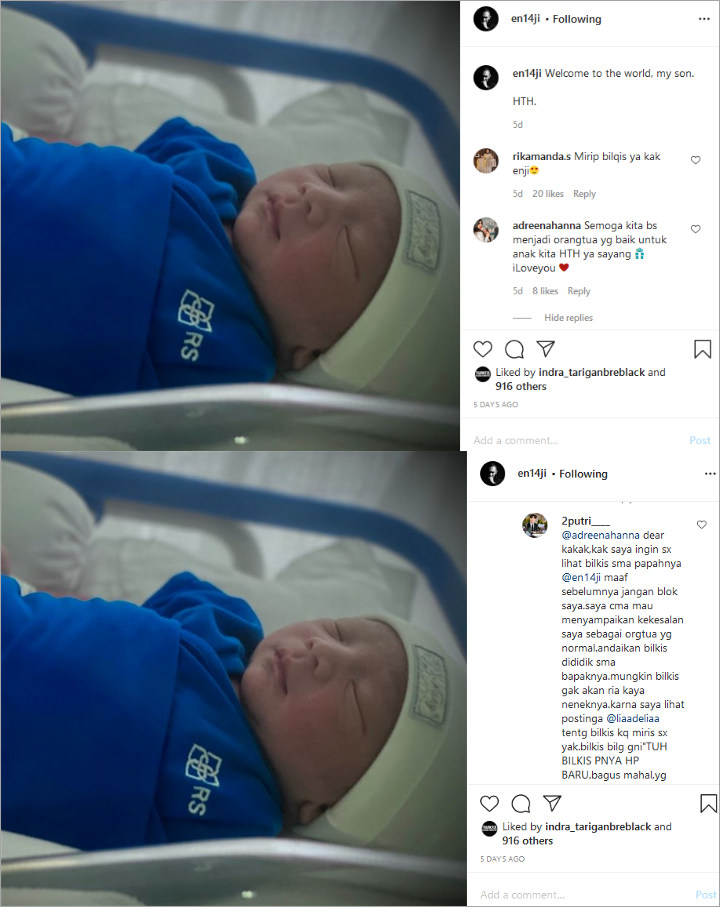 Komentar Istri Enji