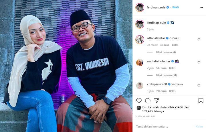 Sule Duduk Bersanding Dengan Natahlie Holscher, Chika Jessica: Samawa