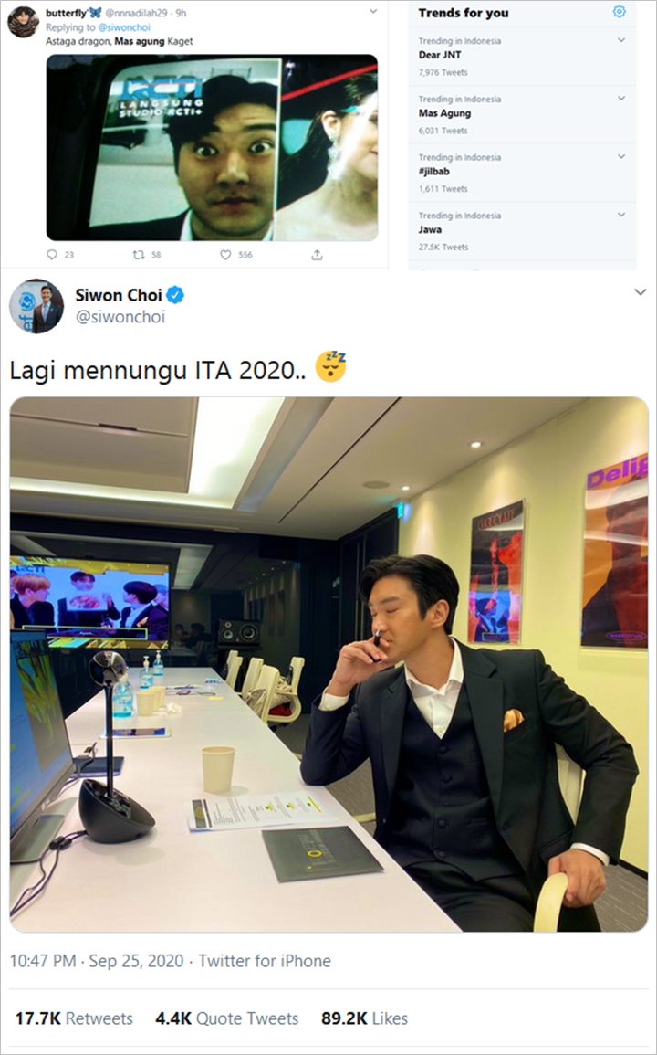Video Call Siwon di ITA 2020
