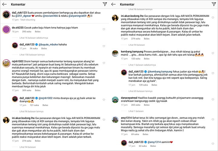 Reaksi Rizki