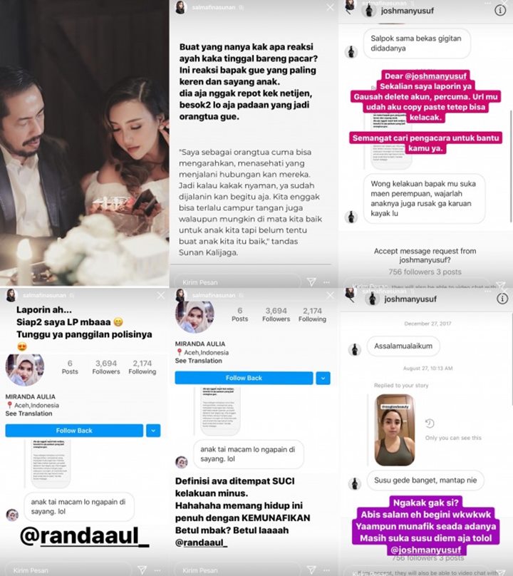 Salmafina Meradang Saat Sunan Kalijaga Dituding Main Perempuan