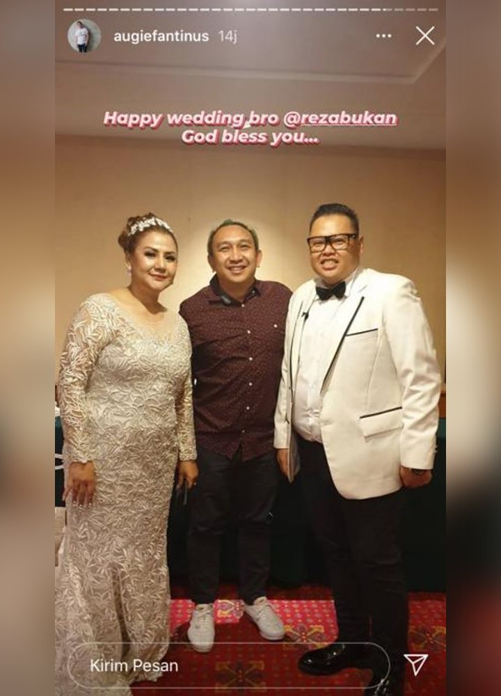 Jadi Tamu Undangan, Augie Fantinus Ungkap Suasana Pernikahan Reza Bukan