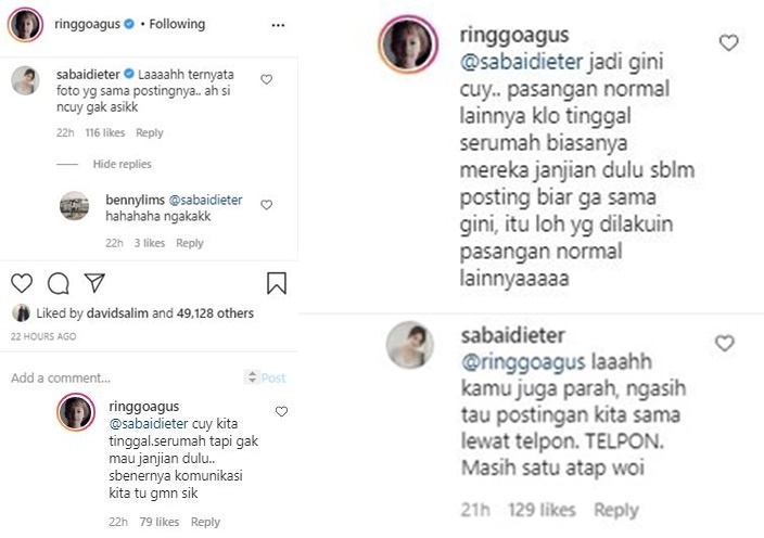Berantem Antara Ringgo Agus vs Sabai