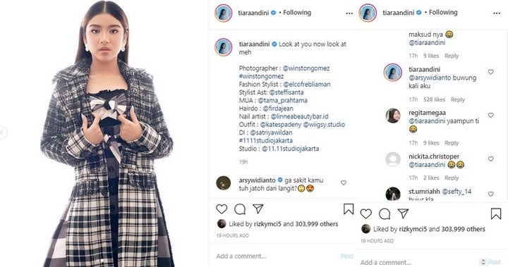 Tiara Andini Digombali Arsy Widianto