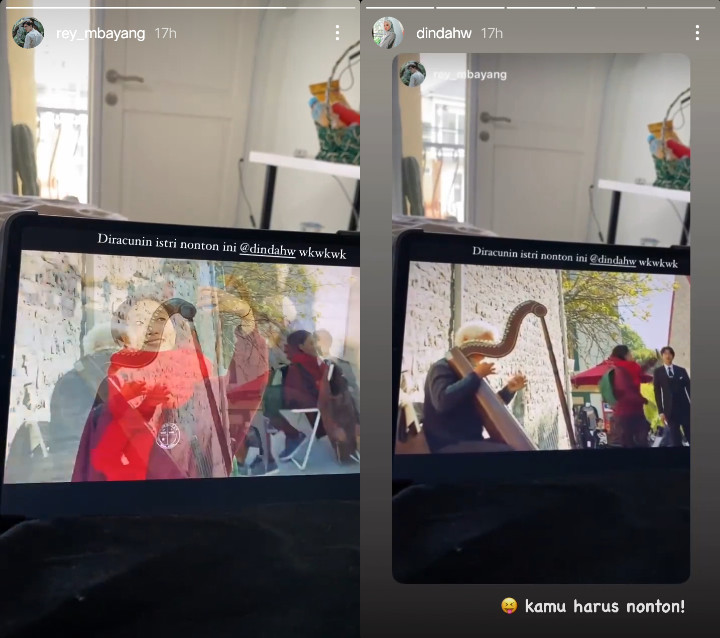 Rey Mbayang Dipaksa Dinda Hauw Nonton Drakor, Begini Reaksi Tak Terduganya