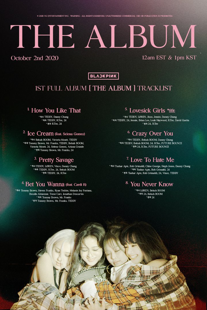 BLACKPINK Ungkap 8 Judul Lagu Comeback \'THE ALBUM\', Title Track Ternyata Buatan Member Ini