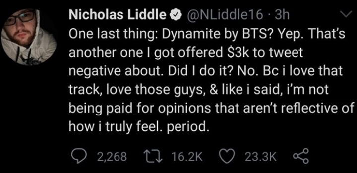 DJ Radio Ngaku Ditawari Uang untuk Jelek-Jelekin BTS