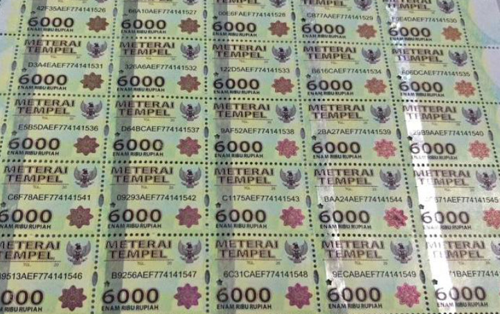 Sudah Disahkan DPR, Bea Meterai Naik Rp 10.000 Mulai 1 Januari 2021