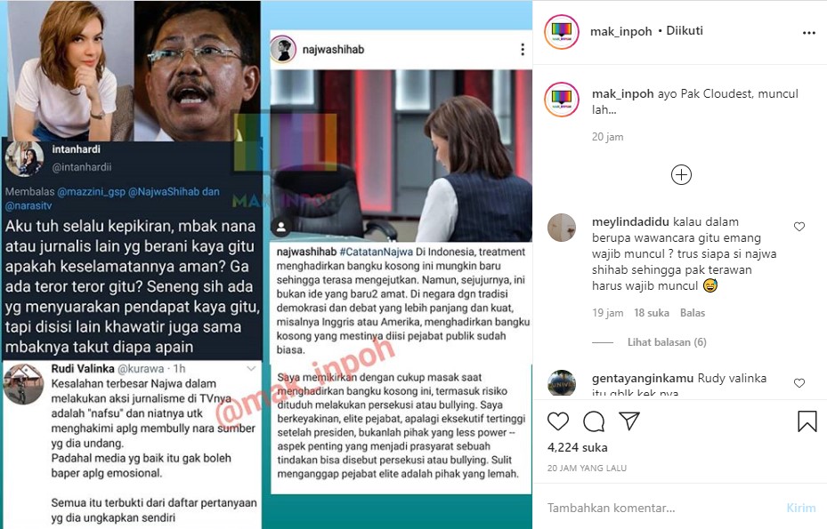 Najwa Shihab Jawab Tudingan Disebut Bully Menteri Kesehatan Hingga Soal Nasib Keselamatannya