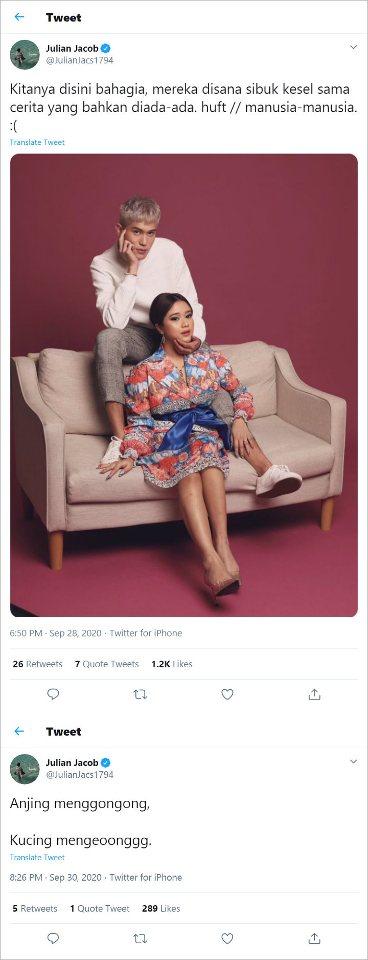 Julian Jacob Ngebucin Diminta Tak Rusak Brisia Jodie ...