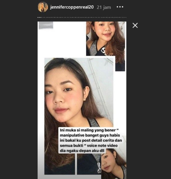 Jennifer Coppen Ngamuk Uang Rp20 Juta Dicuri Asisten, Pajang Foto Pelaku Malah Terancam Dipenjara