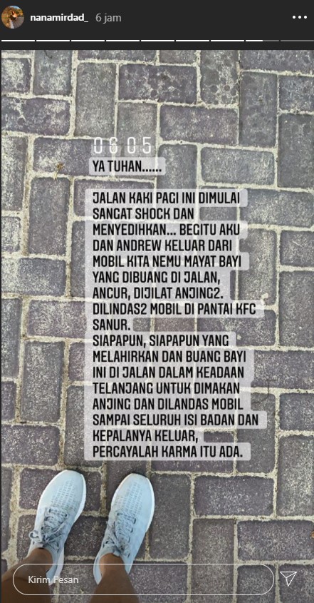 Nana Mirdad Curhat Temukan Mayat Bayi Di Tengah Jalan Dengan Kondisi Memprihatinkan