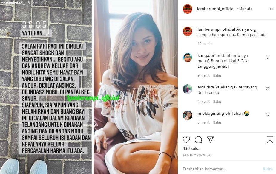 Nana Mirdad Curhat Temukan Mayat Bayi Di Tengah Jalan Dengan Kondisi Memprihatinkan