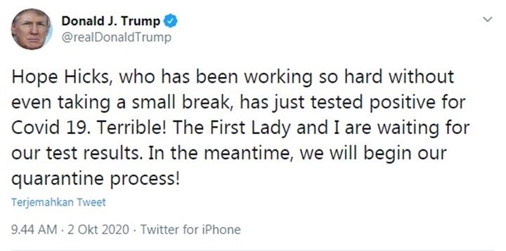 Hope Hicks Corona