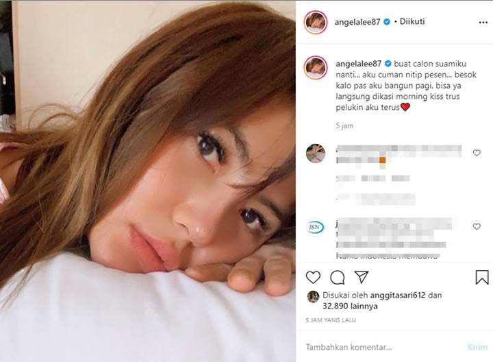 Segera Dinikahi Pengusaha Tajir, Angela Lee Titip Pesan untuk Calon Suami