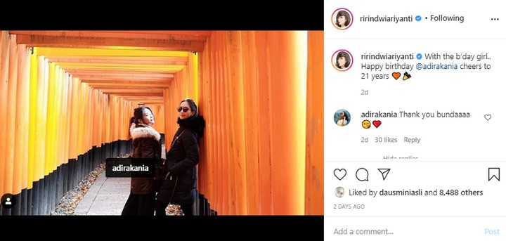 Ririn Dwi Ariyanti Absen di ultah Putri Tiri