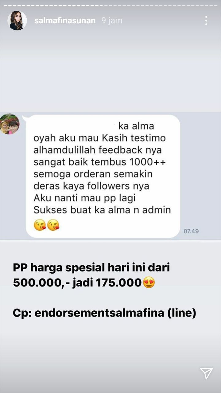Salmafina Sunan Ungkap Tarif Sekali Endorse Ternyata Tak Sesuai Dugaan, Kemahalan?