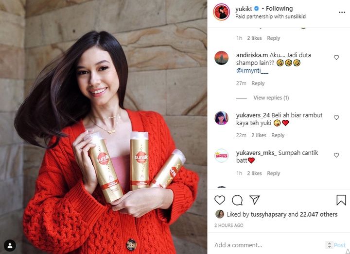 Yuki Kato Super Cantik Jadi Model Iklan Sampo Tuai Pujian