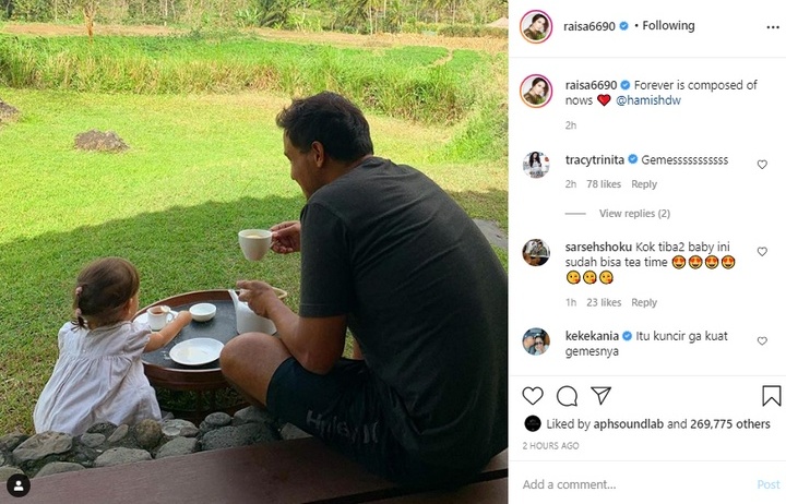 Zalina Putri Raisa dan Hamish Daud Bikin Gemas