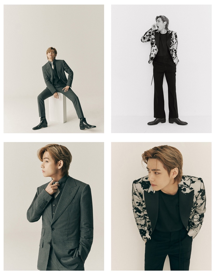 V BTS Tebar Foto Ganteng Bergaya CEO, Visual Tanpa Cacat Tuai Decak Kagum 1