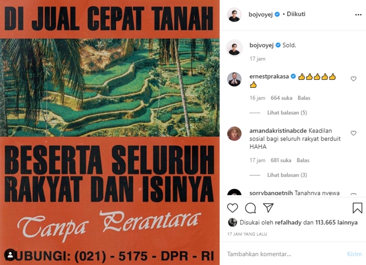 Bio One \'Berhasil\' Jual Negara, Begini Komentarnya Soal Ikut Demo
