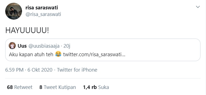 Risa Saraswati Ajak Keanu Ketemu Hantu, Uus Ingin Ikutan