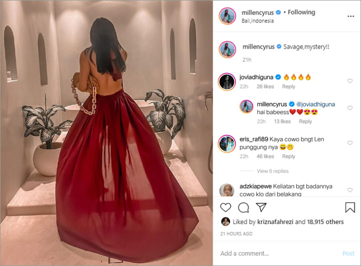 Penampilan Feminim Millendaru dengan Gaun Transparan Malah Dibilang Cowok Banget, Kok Bisa?