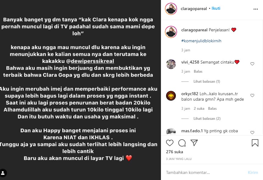 Dekat Dengan Dewi Persik Tapi Tak Kunjung Tampil Di TV, Clara Gopa Beber Alasannya