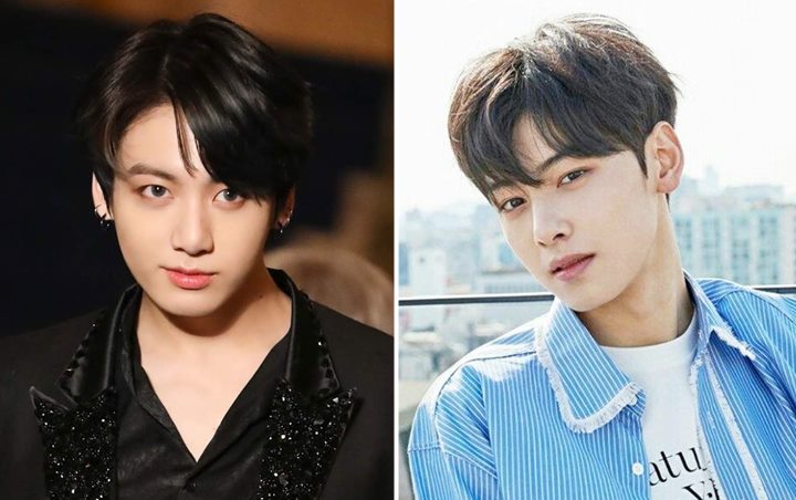 Jungkook BTS dan Cha Eunwoo Kembaran Outfit Sama Persis, Siapa Lebih Oke?