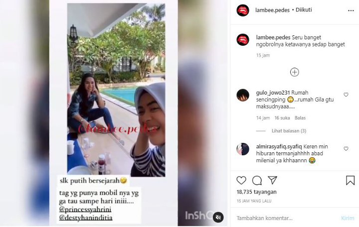 Adik Syahrini Ketawa Sambil Pamer Tumpukan Sepeda Mahal Benda Mirip Asbak Jadi Sorotan Adik Syahrini Ketawa Sambil Pamer Tumpukan Sepeda Mahal Benda Mirip Asbak Jadi Sorotan