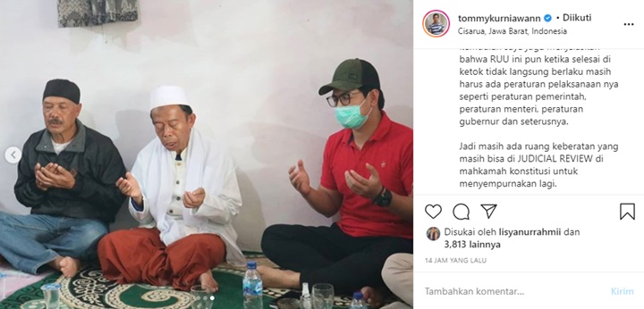 Akhirnya Buka Suara, Tommy Kurniawan Sebut Banyak Info Hoax Soal UU Cipta Kerja di Medsos