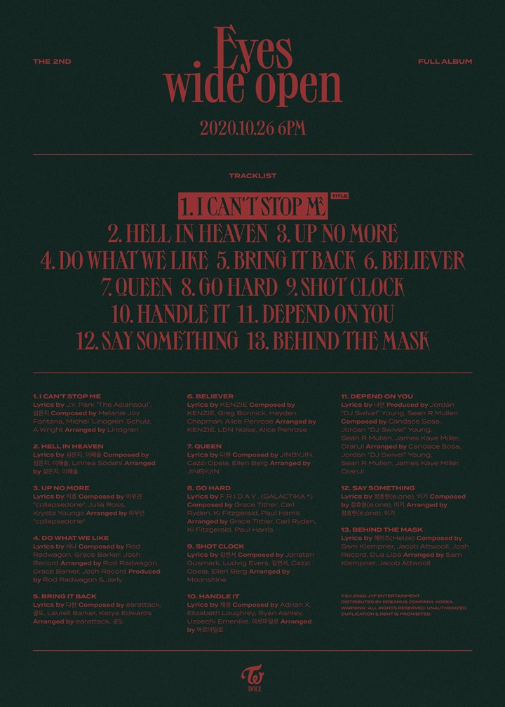 Twice Rilis Tracklist Abum Comeback, Heize Dan Dua Lipa Terungkap Tulis Salah Satu Lagunya