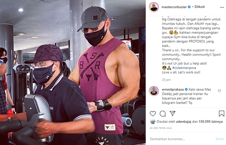 Deddy Corbuzier \'Colek\' Menpora Saat Olahraga Bareng Menhub, Ernest Prakasa Penasaran Hal ini