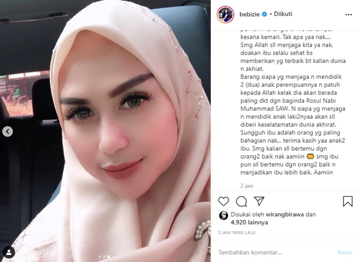 Bebizie Ungkap Kebahagiaan Jadi Ibu sekaligus Orangtua Tunggal, Mantap Berhijab?