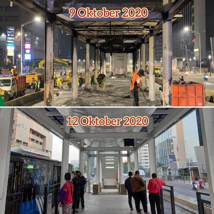 Perbaikan Halte Selesai Dalam Waktu 3 Hari, Ini Penjelasan TransJakarta