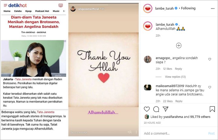 Tata Janeeta Diduga Menikah Diam-diam, Maia Estianty Beber Fakta Mengejutkan