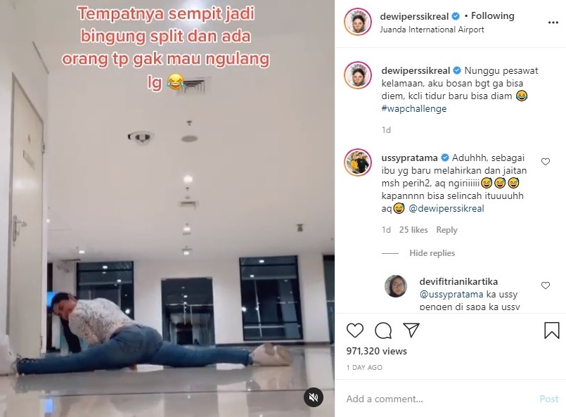 Dewi Persik Tak Malu Joget Gila-gilaan di Tempat Umum, Ussy Sulistiawaty Ngaku Iri