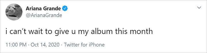 Ariana Grande Umumkan Perilisan Album Baru