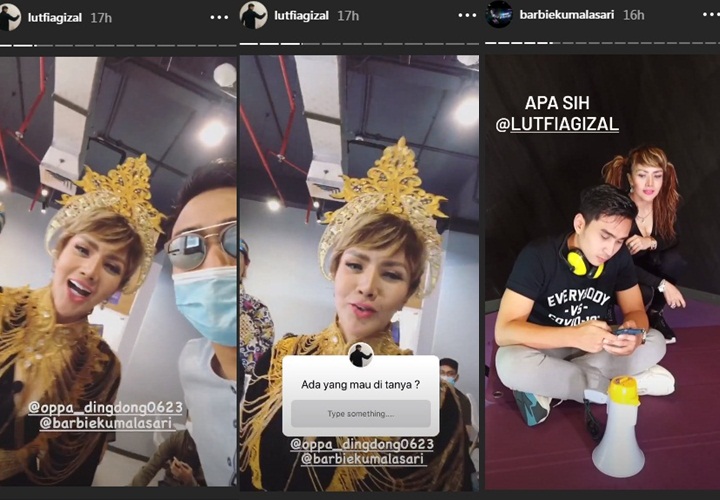 Barbie Kumaasari dan Lutfi Agizal