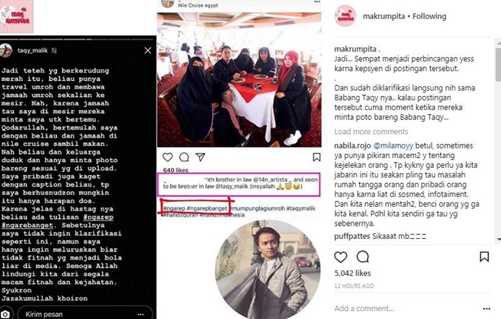 Klarifikasi Taqy Malik